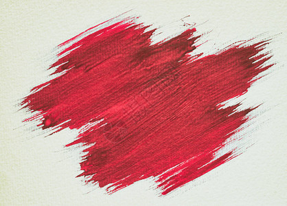 红色水彩纹理油漆污点画笔描边图片
