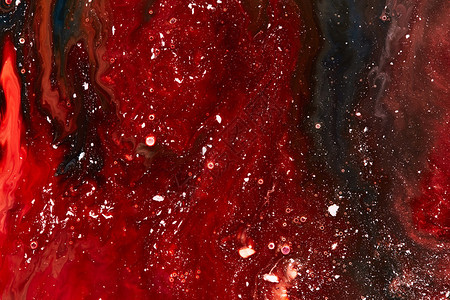 抽象油漆背景丙烯酸红色纹理图片