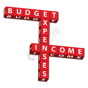 预算收入和支出在白字上单独列图片