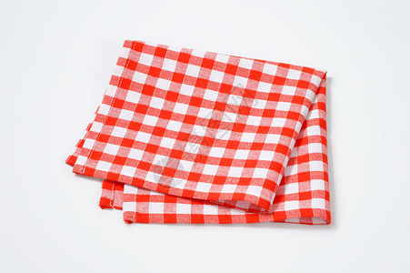 红白格子餐巾纸背景图片