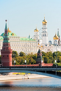 克里姆林宫莫斯科大石桥VodovzvodnayaSviblova塔克里姆背景图片