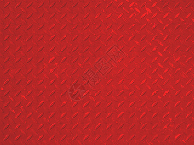 可用作背景的红色菱形钢板背景图片
