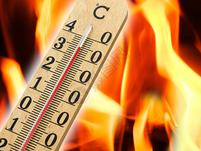 关闭汞温度计显示高温为35摄氏度底有背景图片