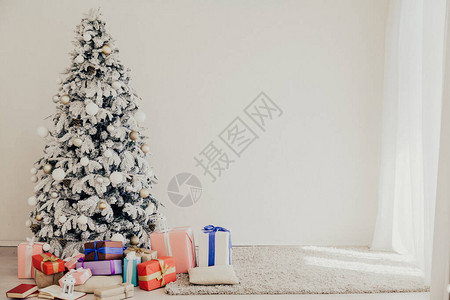 圣诞树冬季节假日礼物室图片