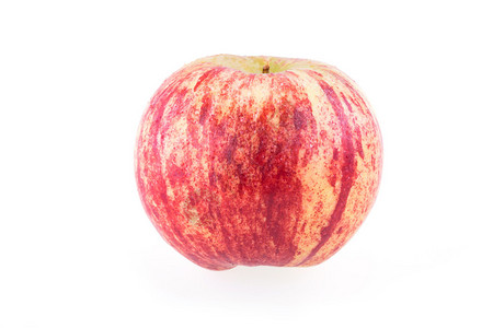 苹果实与水滴隔离在白色背景上背景图片