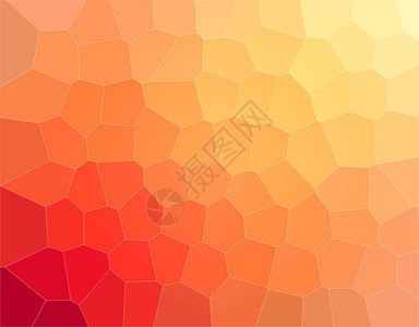 黄色橙色和红色大六边形的精美抽象插图图片