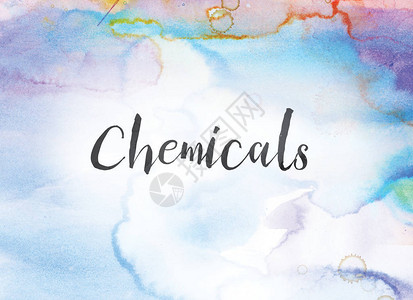 无甲醛以黑色墨水写成的化学品概念和主题一字插画