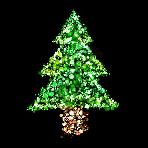 圣诞树形状的灯图片