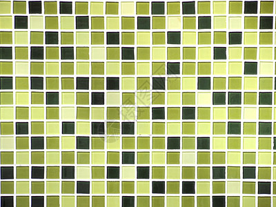 绿色无缝马赛克瓷砖背景图片