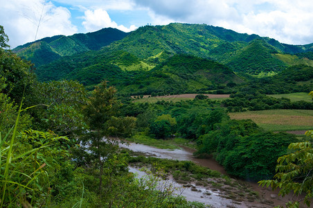 尼加拉瓜山区的河流图片