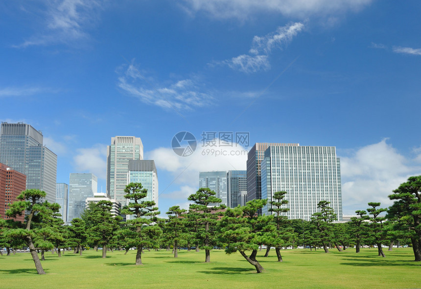 东京的景色皇宫附近图片