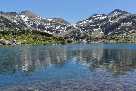 保加利亚皮林山波沃湖Demirkapipiyskichuki和Dzha图片