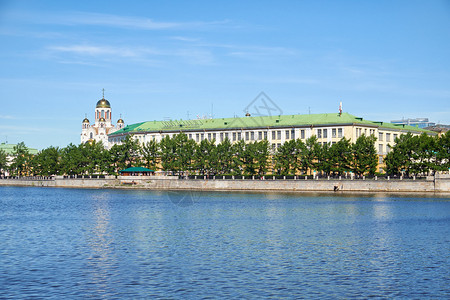 Ekaterrinburg俯视行政大楼建筑图片