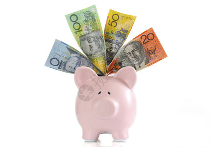 澳大利亚小猪银行用于储蓄支出或结束财政年度销售的澳大利亚图片