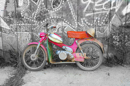 旧摩托车图片