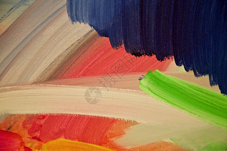 画布上室内油的抽象绘画布面油画手绘油画颜色纹理艺术品的片段油漆的笔触现代艺术当代艺插画