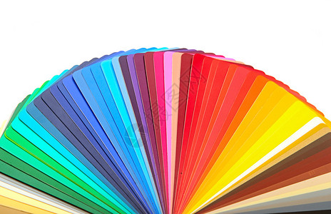 色彩多的设计师观察调色盘背景图片