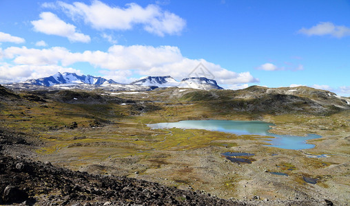 挪威Jotunheimen公园的冰和图片