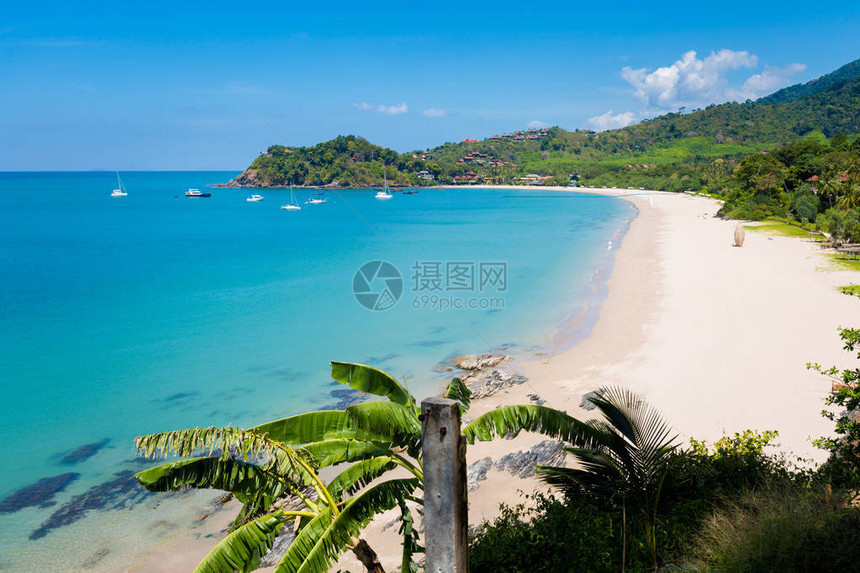 泰国热带康兰特岛夏季海景图片