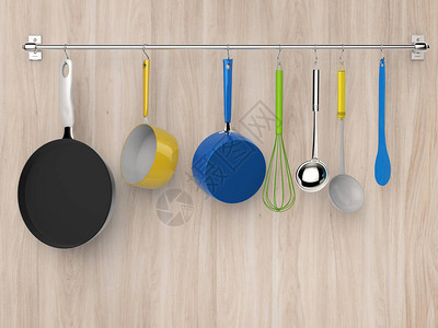 滤器3d使厨房的架子与厨房设计图片