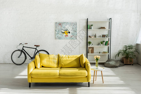 现代客厅的沙发图片