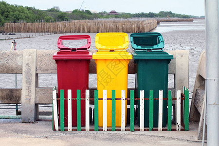 垃圾桶箱垃圾海滩桶塑料箱分类图片