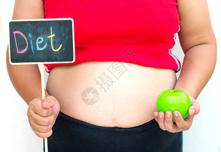 体重减退的饮食概念图片