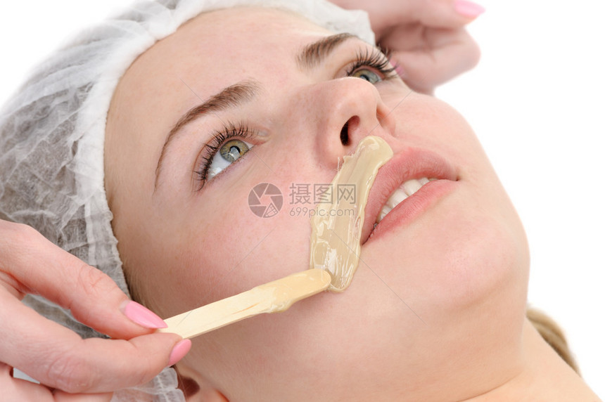 美容沙龙胡子消瘦面部皮肤治疗和护理图片