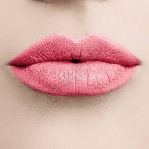 PinkLipsMacro玫瑰女嘴唇和图片