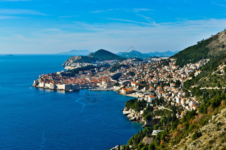 Dubrovnik在克罗地亚的景色图片