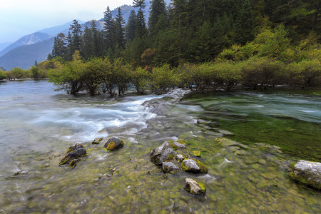 四川九寨沟美丽的风景图片