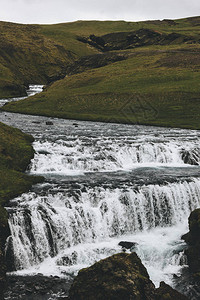 斯科加河通过冰岛图片