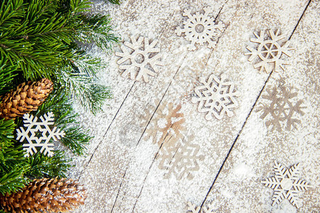 圣诞背景雪花图片