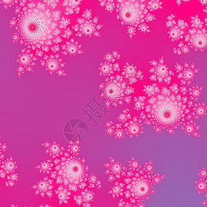 粉红分形装饰图案图片