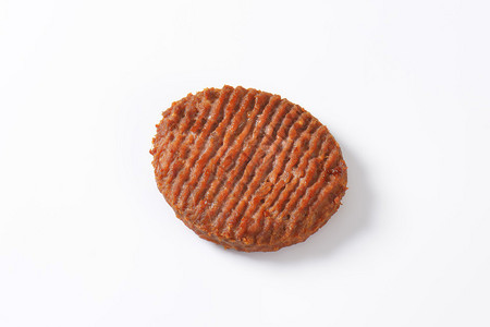 单烤牛肉汉堡肉饼图片