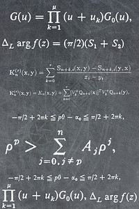 黑板上的数学背景图片