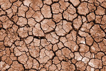 干涸的土地上的裂缝图片