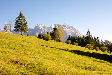 Karwendel山区德国巴伐利亚图片