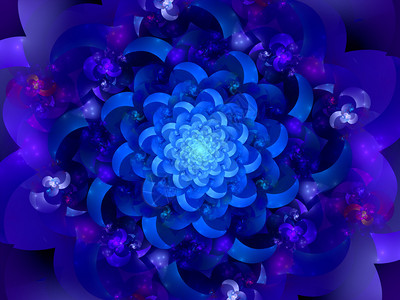 扬正气太空中神奇的蓝色东方曼达拉计算机生设计图片