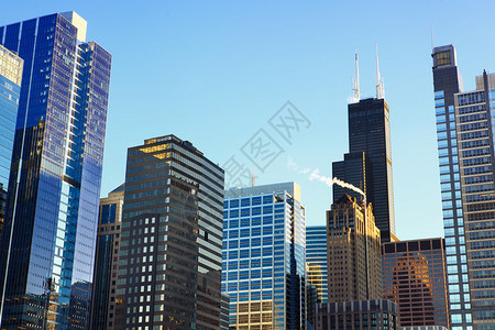 芝加哥城市摩天大图片