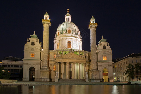 奥地利维也纳圣查尔斯大教堂图片