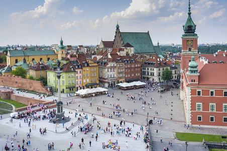 波兰华沙老城与皇家城图片