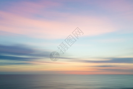 抽象日落天空和海洋自然背景模图片