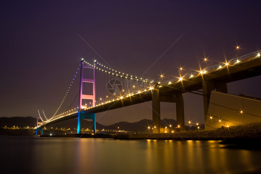 清马桥夜景图片