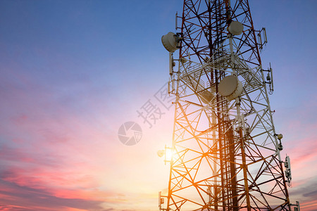 夕阳通信技术网卫星天线电信网图片
