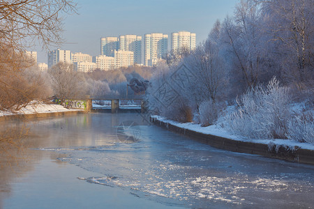 莫斯科东北部Yauza图片