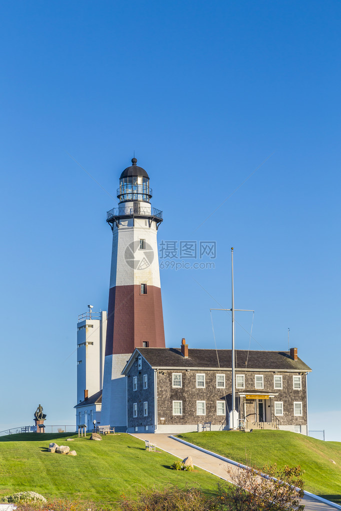 苏福克州纽约长岛灯塔长岛Lighthouse的蒙陶克点光海滩图片