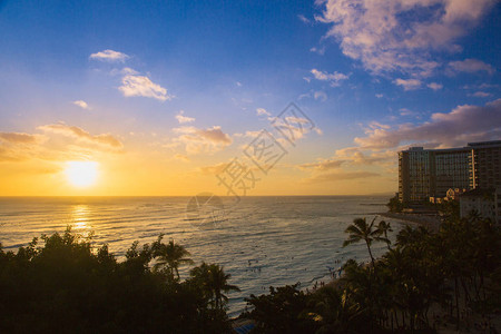 夏威夷Waikiki海图片