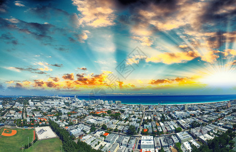 迈阿密海滩之家空中全景观图片