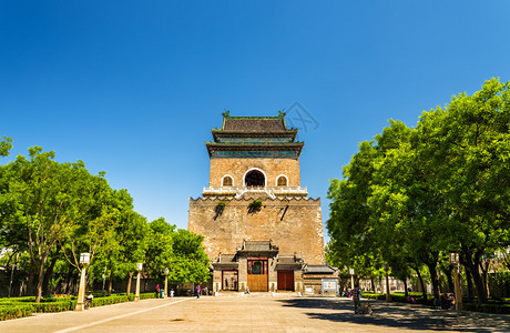 钟楼或钟楼在北京图片